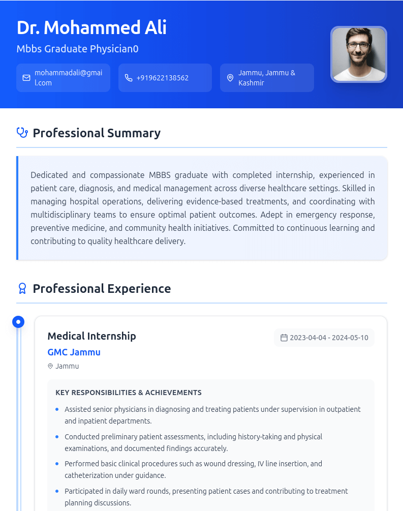 Professional Healthcare Resume Builder - Thumbnail 6